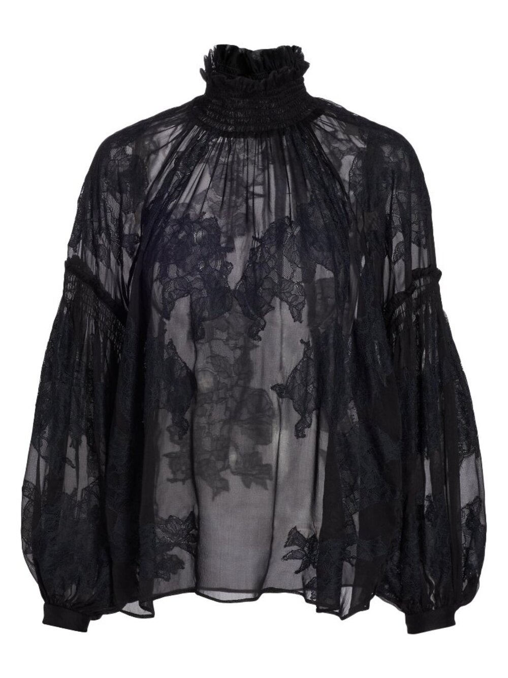 TWP 13 Baby Jane Lace-Embellished Blouse